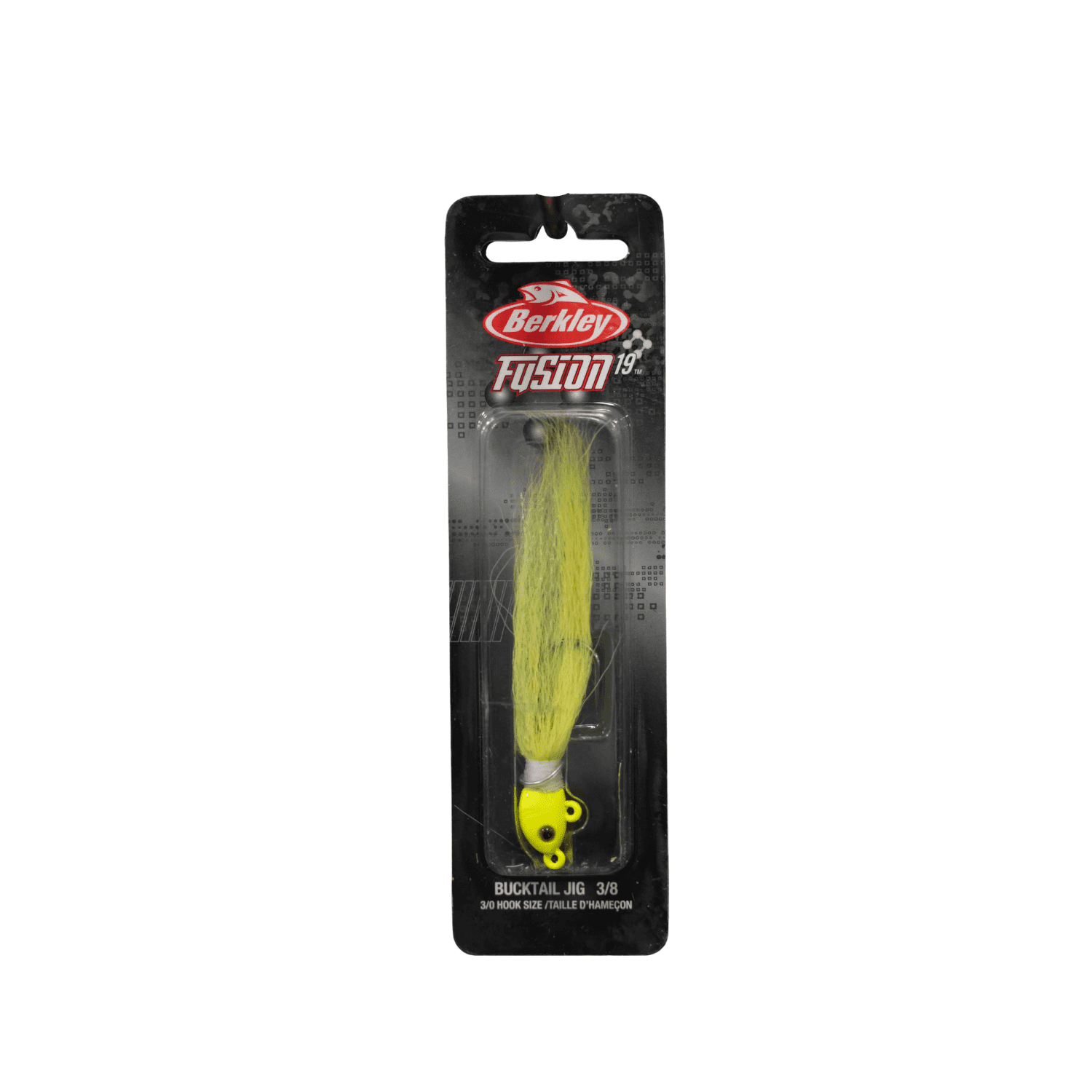 Berkley Fusion19 Bucktail Jigs, Chartreuse, 3/8 oz