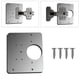 thumbnail image 3 of Soporte de fijación de licencia Gloria 2x de reparación pequeña sala de acero inoxidable con orificio y Tornillos, 3 of 9