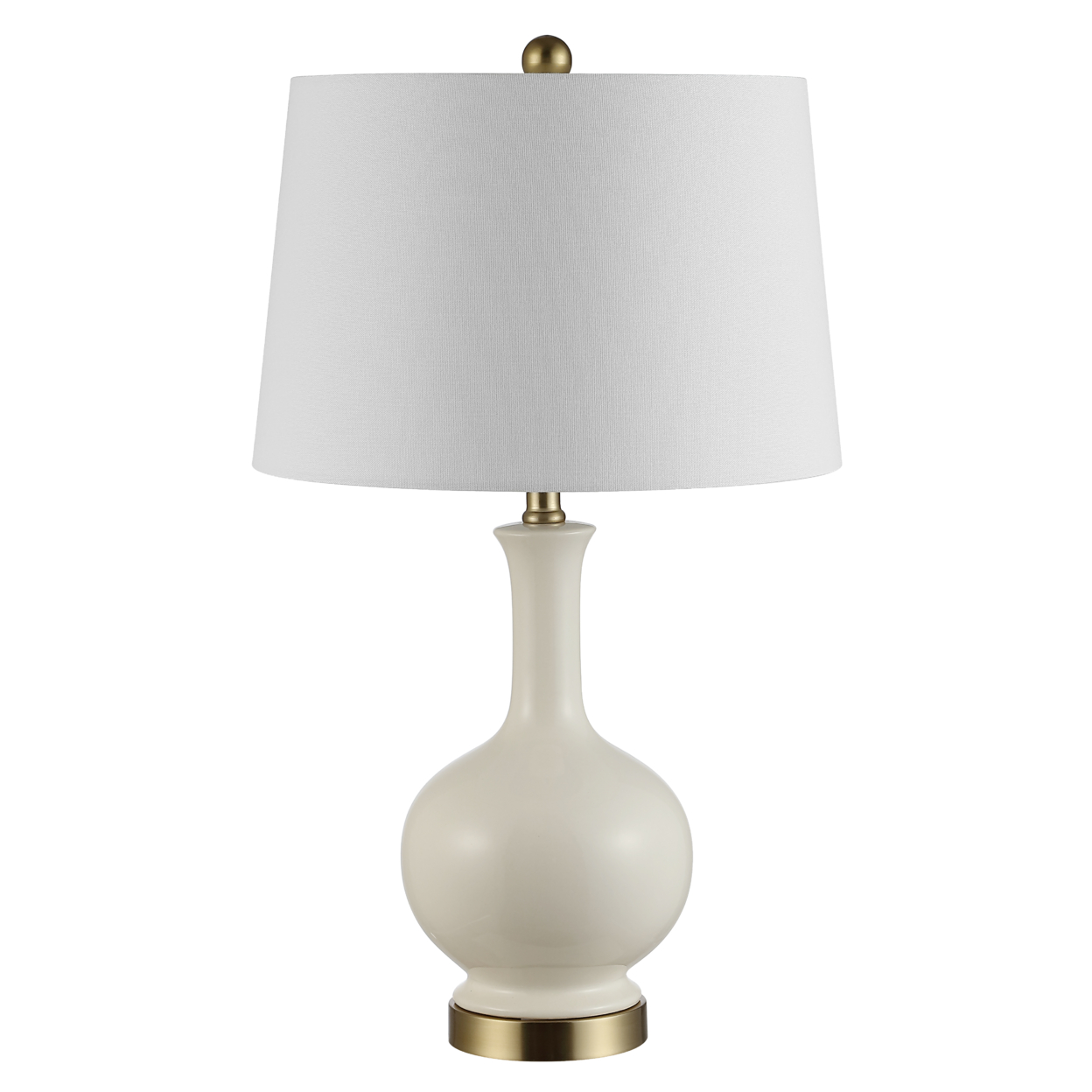 SAFAVIEH Bowie 26 in. Solid Ceramic Table Lamp, Cream