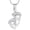 Silver, variant on Footprint Urn Necklace for Ashes for Women Men Stainless Steel Cremation Jewelry Memorial Keepsake Mini Urn to Holder Ash