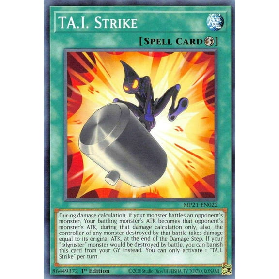 YuGiOh 2021 Tin of Ancient Battles Common TA.I. Strike MP21-EN022