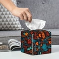 thumbnail image 6 of Sikiie Doodle Barbeque Leather Tissue Box Cover Square, tissue box holder, Tissue Box with Bottom Belt-5.2”x5.2”x5.2”, 6 of 7