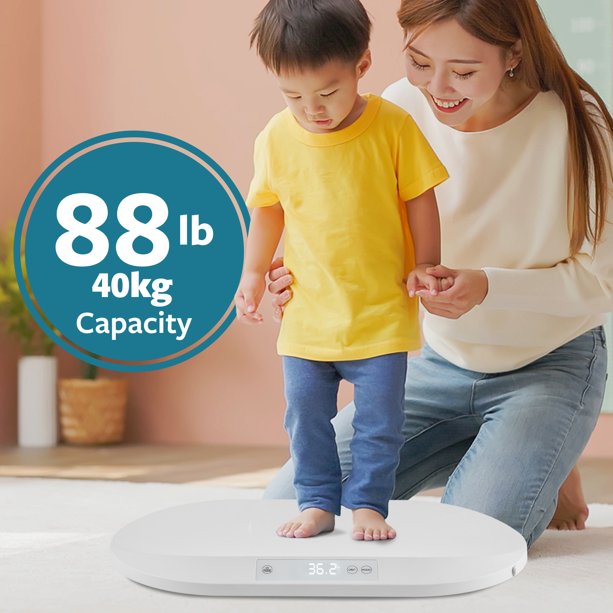 Smart Weigh Accurate Digital Baby and Pet Scale  - 40kg Capacity