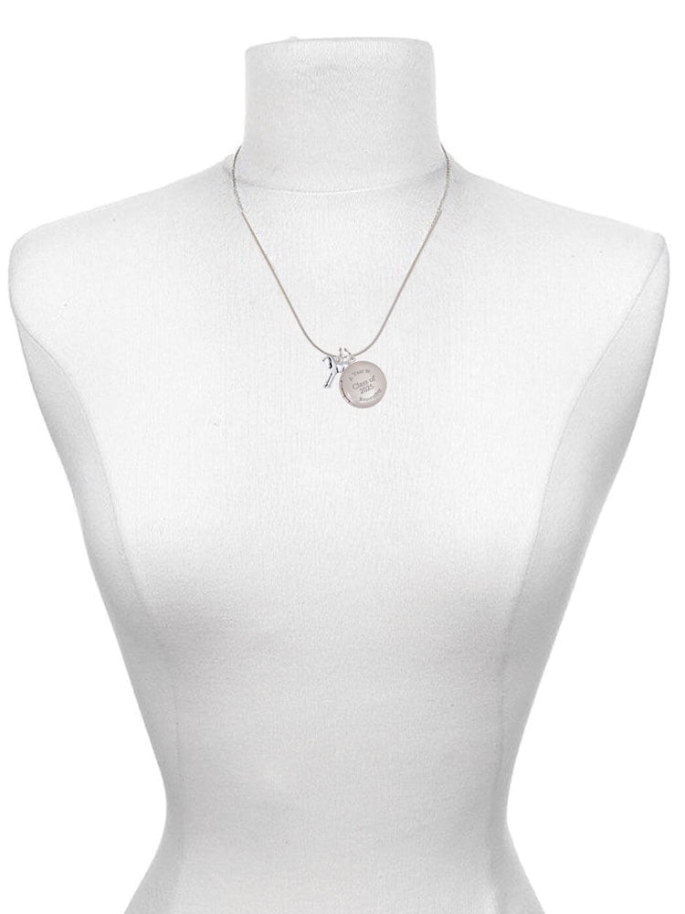 Delight Jewelry Silver-tone Equestrian Horse - Class of 2025 Year to Remember Locket Charm Necklace, 19+2" Extender