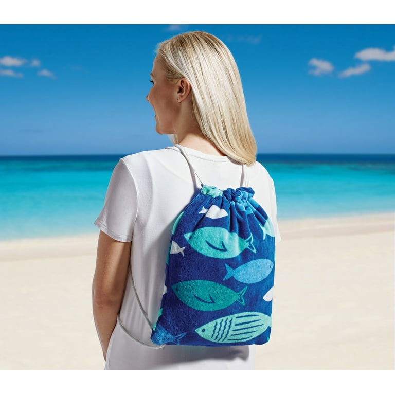 Backpack beach towel sale