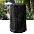 thumbnail image 3 of Cubierta para calentador de patio, chimenea de patio, impermeable, resistente a los rayos UV, antipolvo, color negro, 3 of 13