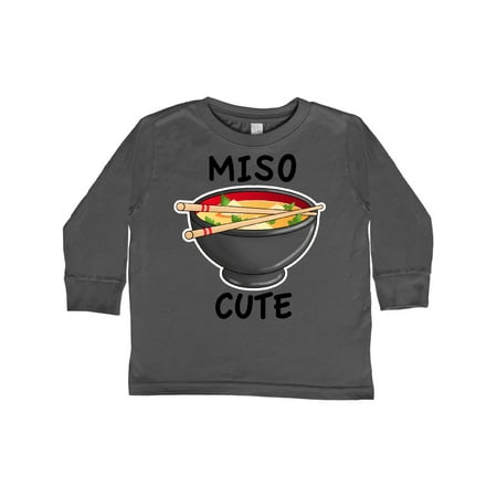 

Inktastic Miso Cute with Miso Soup Gift Toddler Boy or Toddler Girl Long Sleeve T-Shirt