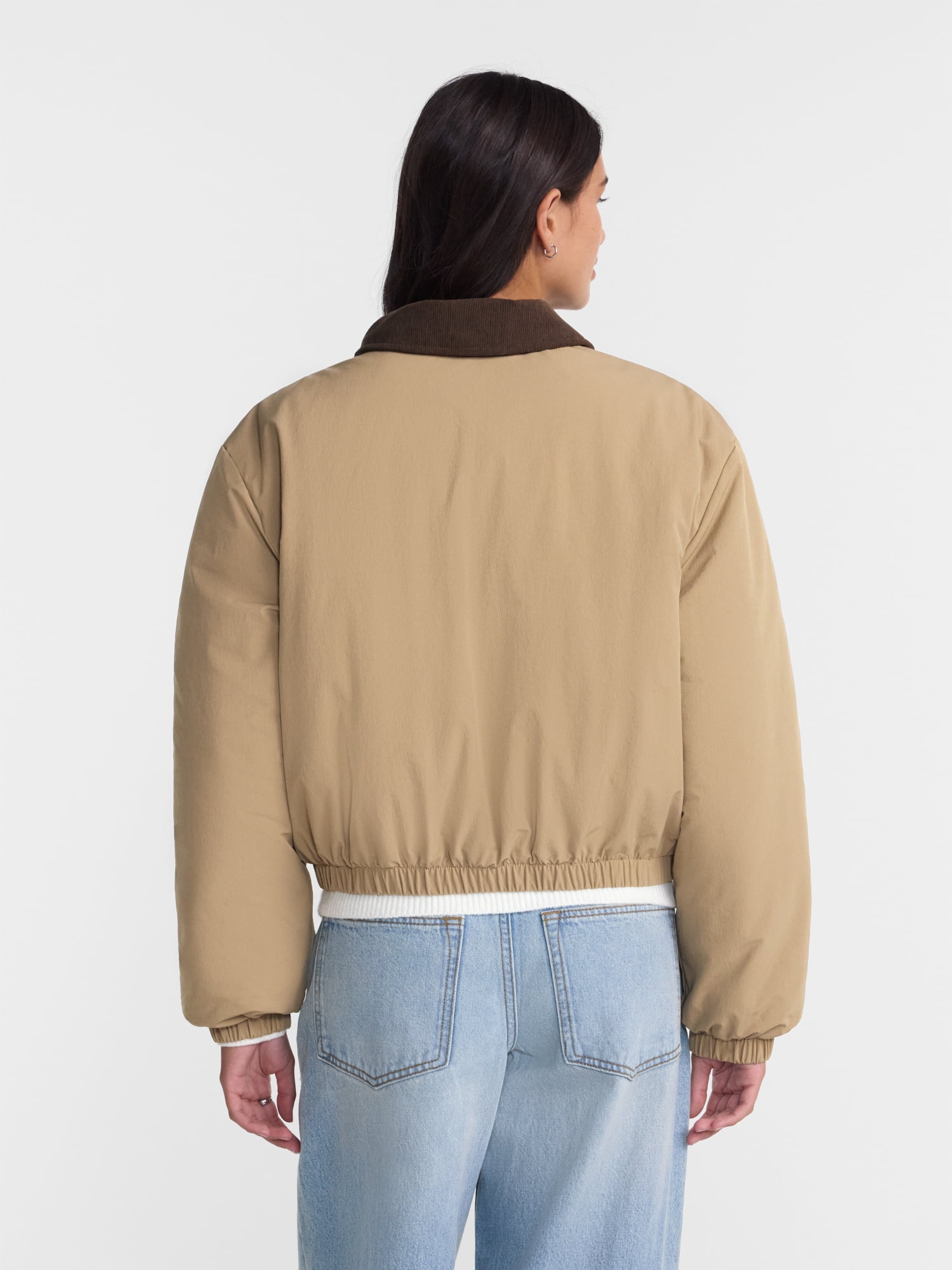 No Boundaries Puffer Barn Jacket, Women's and Women's Plus XXS-4X