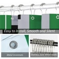 thumbnail image 2 of Modern Green Grey Shower Curtain, Black and Green Geometric Fabric Shower Curtains Set, Waterproof Shower Curtains for Bathroom,72 x 72 inch, 2 of 6