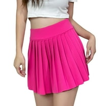 vigerkar Pleated Tennis Skirt for Women Tennis Skort for Woman High Waisted Golf Skirts Athletic Skirt Hot Pink, L