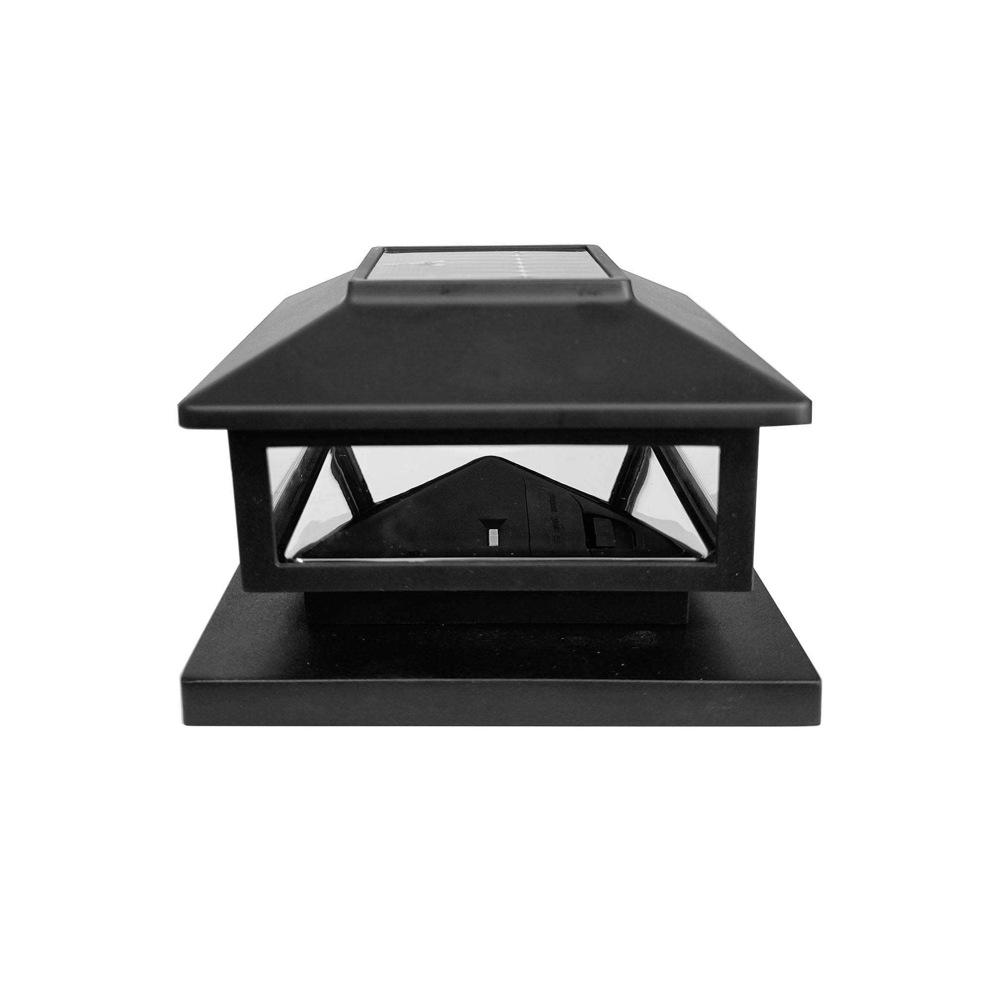 Better Homes & Gardens Nico Solar Powered Black Outdoor LED Deck Post Cap Light, 20 Lumens