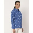 thumbnail image 5 of Moomaya Cotton Printed Summer Shirt For Women, Full Sleeve Designer Shirt Top, 5 of 9