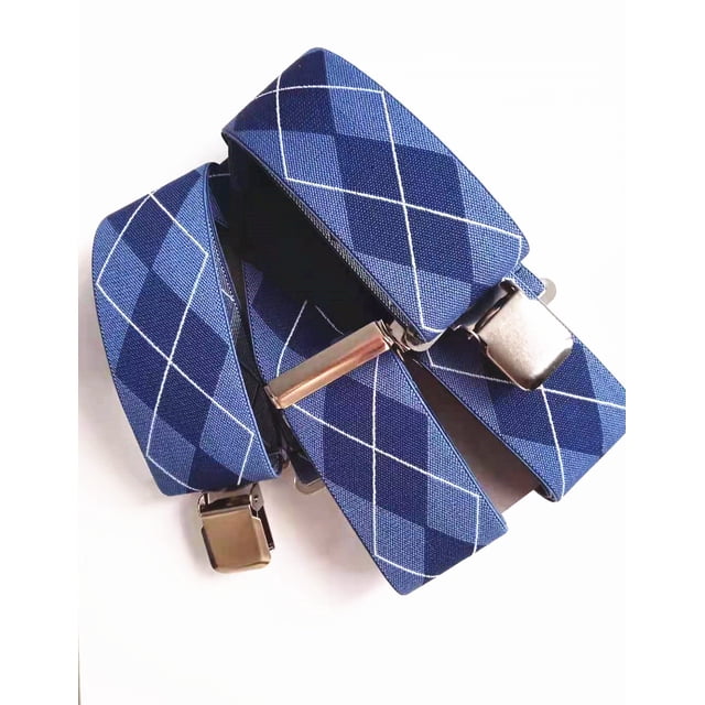Bretelles pour Hommes de 2 Pouces de Large, Clips Robustes et Solides, Bretelles Élastiques Réglables, Grandes Tailles X