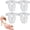 Transparent*4pairs, variant on Heel Pads for Shoes,Anti Slip Shoe Inserts for Too Big Shoes Women Men,Heel Grips Liner Cushions Inserts for Loose Shoes,Soft Heel Protectors Stop Heel Slip & Blisters. (Black*2pairs+Beige*2pairs)