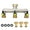Black, variant on Visland 3 Way Garden Hose Splitter Nickel Plated Brass Faucet Manifold 3/4" Frost Resistant Outdoor Hose Spigot Adapter for Gardens Yards Farms
