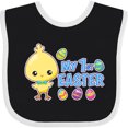 thumbnail image 3 of Inktastic My 1st Easter with Chick and Easter Eggs Boys Baby Bib, 3 of 4