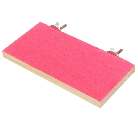 Soimiss 1Pack Wooden Bird Perch Grinding Stick Pink for Bird Cage Accessories