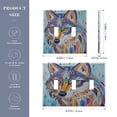 thumbnail image 3 of Switch Panel 4.48x6.37In Switch Plate Wall Panel Living Room Kitchen Bedroom Study Switch Panel Stylish Decoration Colorful Cool Wolves, 3 of 8