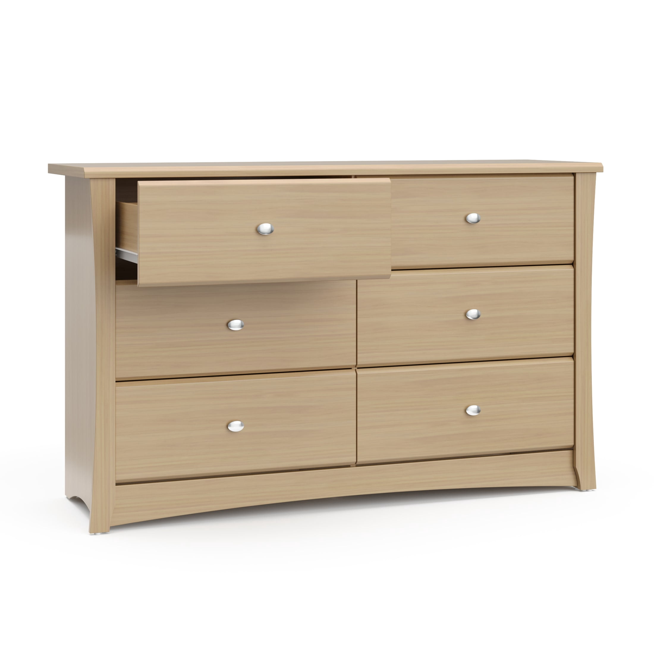 Storkcraft Crescent 6 Drawer Chest - Driftwood
