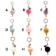 thumbnail image 5 of Yuarrent Llavero bolsa colgante mano de obra fina tamaño compacto multiusos dulce regalo exquisito coche ornamento atractivo paquete percha Artesanía Gris, 5 of 6