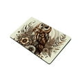 thumbnail image 3 of Creowell Owl Floral Vintage Illustration Diatom Mud Mat Non-Slip 24x16in, 3 of 5