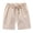 Beige, variant on Girls Shorts Black Elastic Pull On Girl Summer Outfits Kids Clothes 3-4 Years