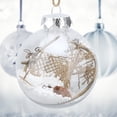 thumbnail image 4 of 6Pcs/Set Transparent Christmas Ball Bauble Christmas Tree Pendant Hanging OrnamentType 5, 4 of 6