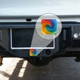 thumbnail image 4 of Hitch Cover Fits For 2-Inch Hitch,Rainbowspiral With Smooth Curves And Colorful Backgroundrubber Trailer Hitch Cover Tube Plug Insert,Car Exterior Accessories, Receiver Tube Hitch Plug, 4 of 6