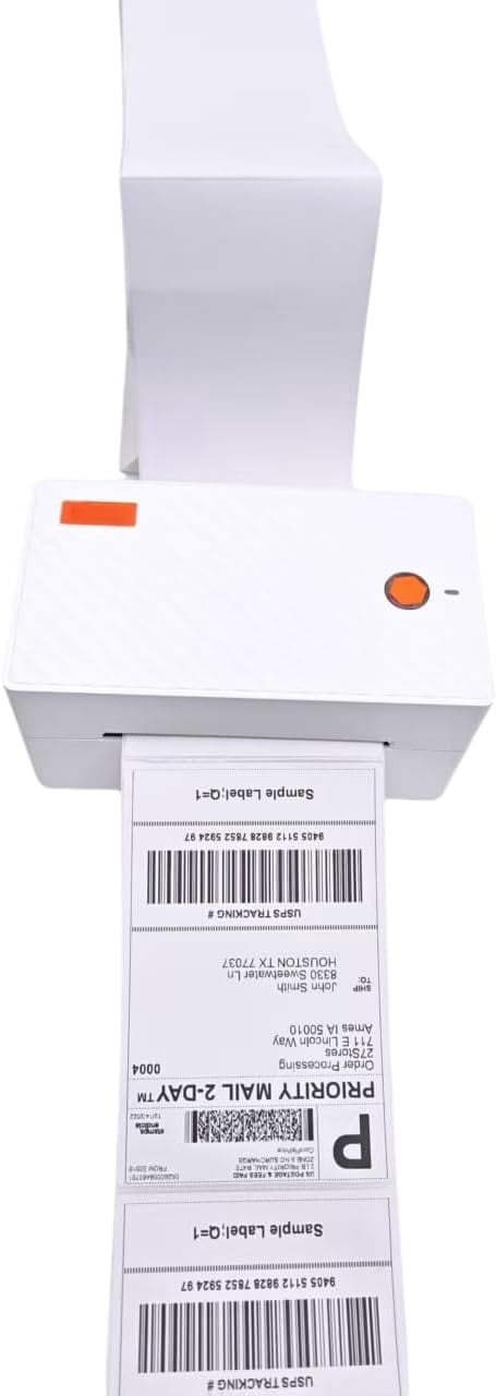 4x6 (100x150mm) Fanfold Direct Thermal Shipping Labels (2 Stacks | 4000 Labels)