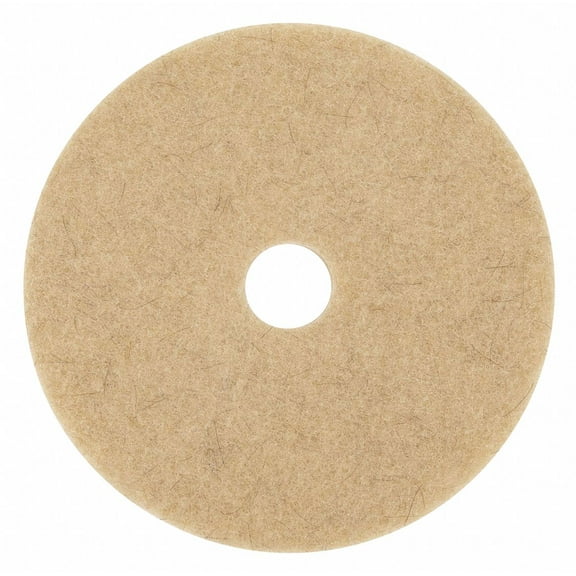 3M™ 3500 Ultra High-Speed Natural Blend Floor Burnishing Pads, 17", Tan, Pack Of 5 Pads