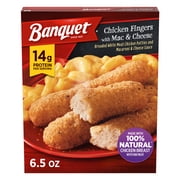 Banquet Chicken Fingers With Mac & Cheese, 14g Protein, Frozen Meal, 6.5 oz.