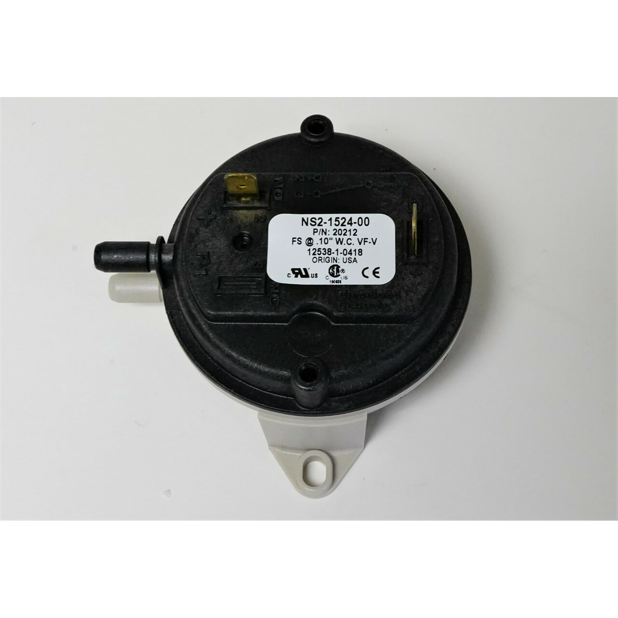 NBK 20212 Vacuum Pressure Switch for Pellet Stove Winslow Bella Lennox PS40  PI40 Country H5889 - Walmart.com