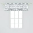 thumbnail image 2 of Ambesonne Navy Window Valance, Anchor Starfish Sea Life, 54" X 18", Navy and White, 2 of 3