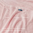 thumbnail image 2 of Cozy Comfort Fleece Blanket Twin Blanket Pink, 260GSM Soft Cozy Twin Blankets, 59X79 inches, 2 of 7