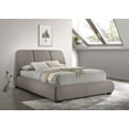 thumbnail image 2 of Mokena 46-inch Upholstered Queen Platform Bed Taupe, 2 of 8