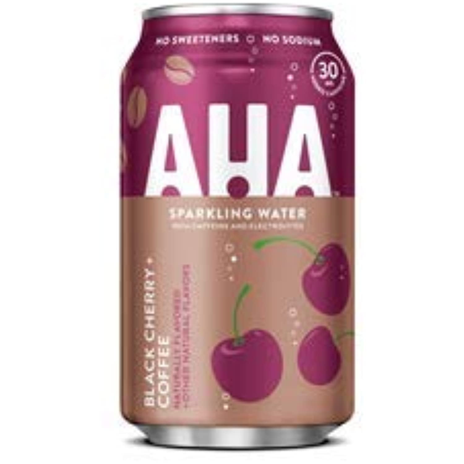 Evaxo Aha Black Cherry Coffee Cans, 12 Fl Oz , 3 Sets