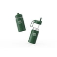 thumbnail image 2 of Botella de agua IRON °FLASK Kids con tapa de pajita, 400 ml, color pino oscuro, 2 of 7