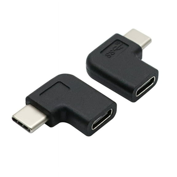 Techinal 90 Degree Right Angle USB 3.1 Type C Male to Female Converter L Shape USB-C Adapter for Smart Phones Portable Connector