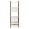 thumbnail image 3 of Frida 60 5 Open Shelves Bookcase - Ephesus Marble & Gold, 3 of 5