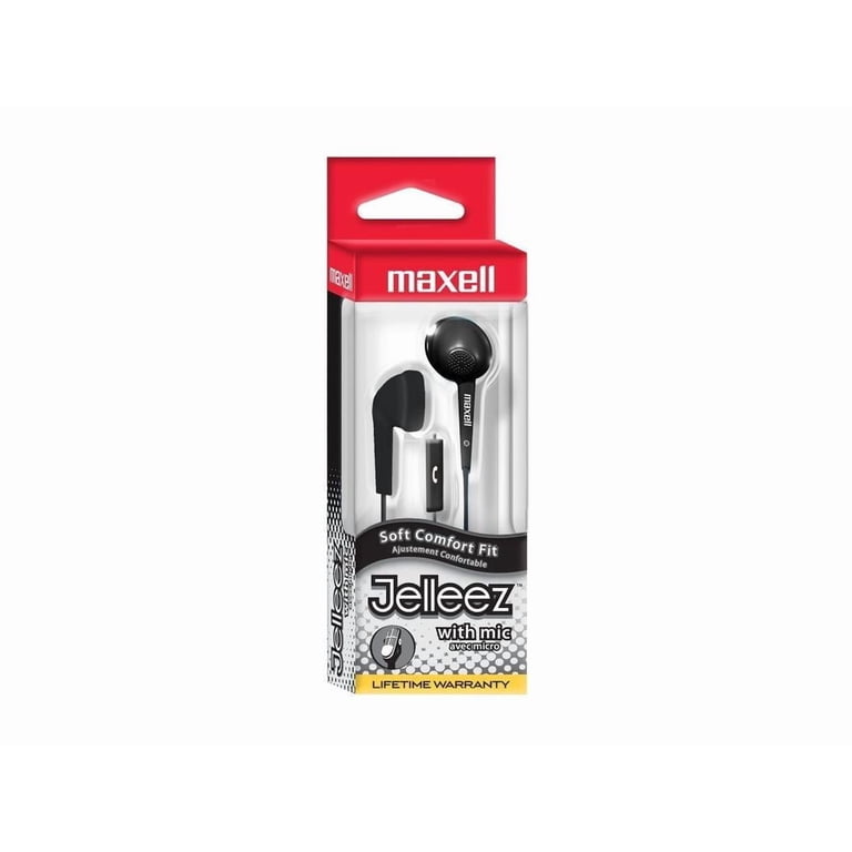 Jelleez Soft Earbuds with Mic, Black - Walmart.com