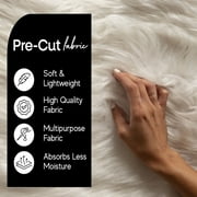 FabricLA Shaggy Faux Fur Fabric - 20 X 20 Inches Pre Cut - Use Fake Fur Fabric for DIY Craft, Fashion Accessory, Home Decoration, Hobby