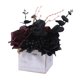 thumbnail image 5 of Flores artificiales de Halloween Rosas artificiales en caja de madera Flores artificiales en caja Rojo oscuro, 5 of 9
