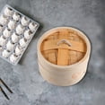 thumbnail image 2 of 1 Set Bamboo Food Steamer Kitchen Premium Steamer Handmade Steamer Basket, 2 of 9