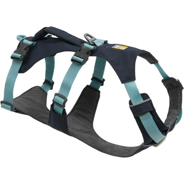 Arnés para perros RUFFWEAR Flagline, ligero, reflectante, gris basalto