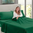 thumbnail image 6 of Clara Clark Split King Size Bed Sheets Set for Adjustable Beds - Deep Pocket 5 Piece - 1800 Hotel Luxury Soft Double Brushed Microfiber, Hunter Green, 6 of 7