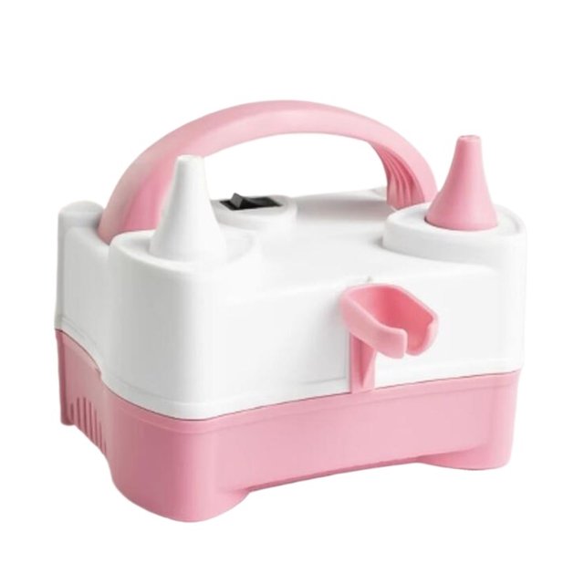 Electric Two Hole Balloon Pump Portable Birthday Party Balloon Inflat Tool Desktop Mini Inflator