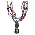 thumbnail image 2 of Collar Rosario Santa Muerte Negra 47 Cm Ritualizado, 2 of 4