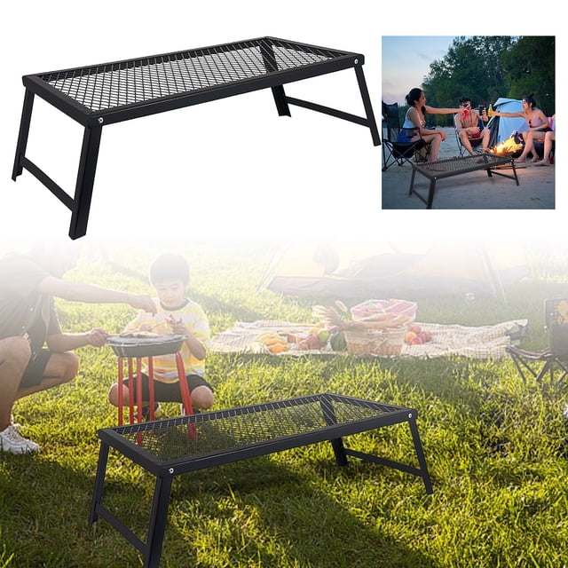 JJKBVCLO Barbecue Extérieur pour Camping et Rassemblements Design Pliable Portable avec Construction en Métal pour un Rangement et un Transport Faciles