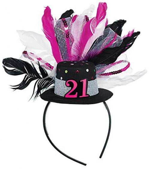 21st "Happy Birthday" Fascinator