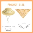thumbnail image 2 of Porch Goose Outfit Set for 23 Inch Decorative Goose Figurine Includes Sun Hat and Triangle Scarf Suitable for Outdoor Holiday Display, 2 of 7